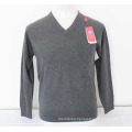 Yak Wool V Neck Pullover Long Sleeve Sweater/Garment/Clothes/Knitwear